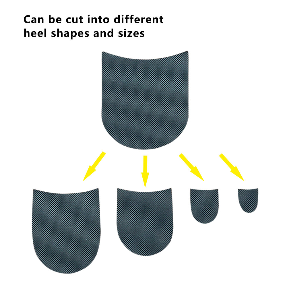 Unikstep 2 Pairs Shoe Heel Pads, Shoe Repair Rubber Heels, 3.5mm Thickness Non Slip Cushion and Protector, Replacement Kit with Nails Sandpapers Self Adhesive Stickers