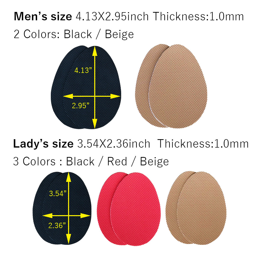 Unikstep 5 Pairs Non Slip Sole for Footwear,Shoe Sole Anti Slip Grips, Non Skid Self Adhesive Rubber Pads, Shoe Bottom and Heel Noise Reduction Stickers and Protectors