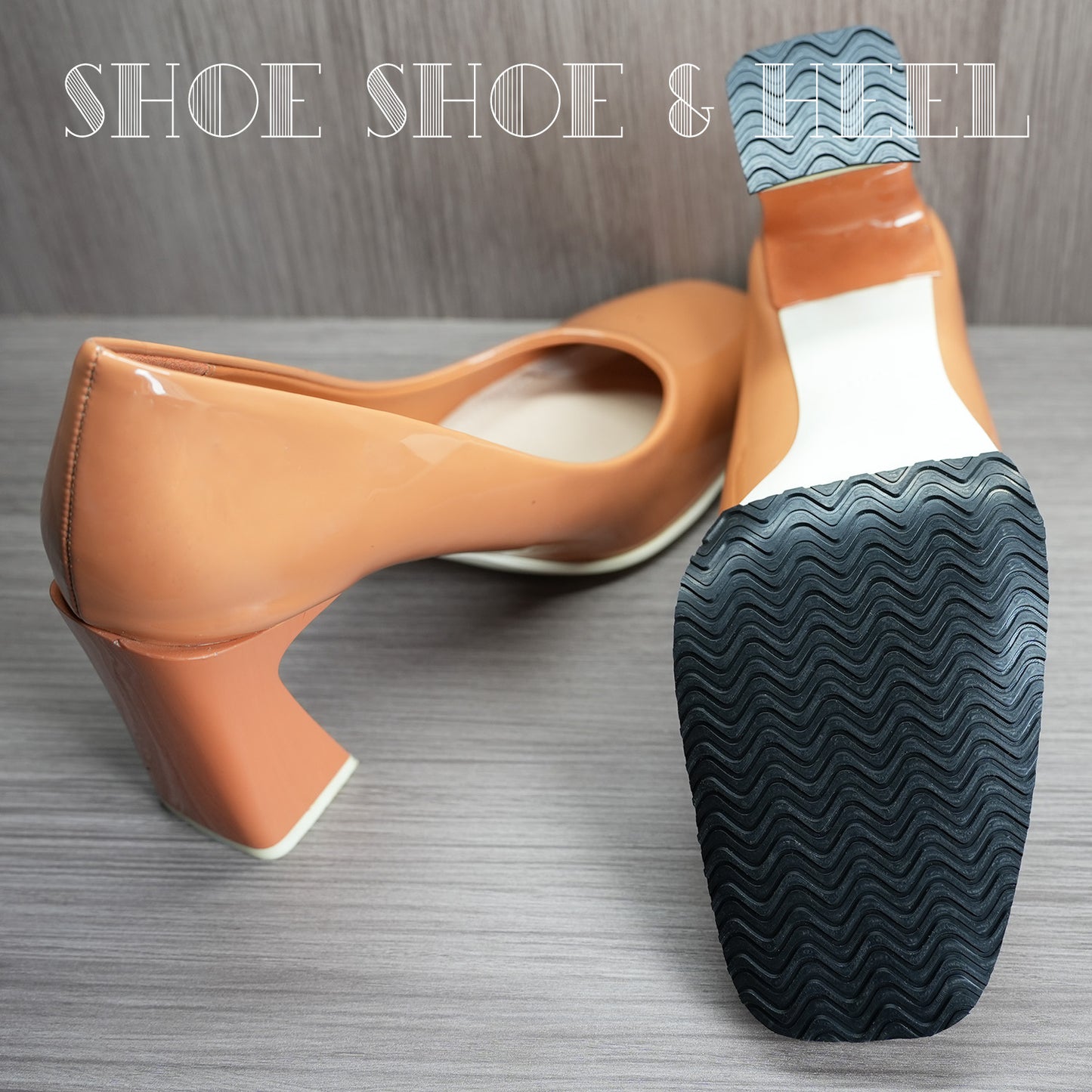 UNIKSTEP 8 Pieces Embossed Soles and Heels of Rubber Material, Shoe Sole and Heel Repair Rubber Sheets, Shoe Bottom Front Sole and Heel Replacement Pads, Non Skid Sole Protectors 2 Pairs Soles and 2 Pairs Heels
