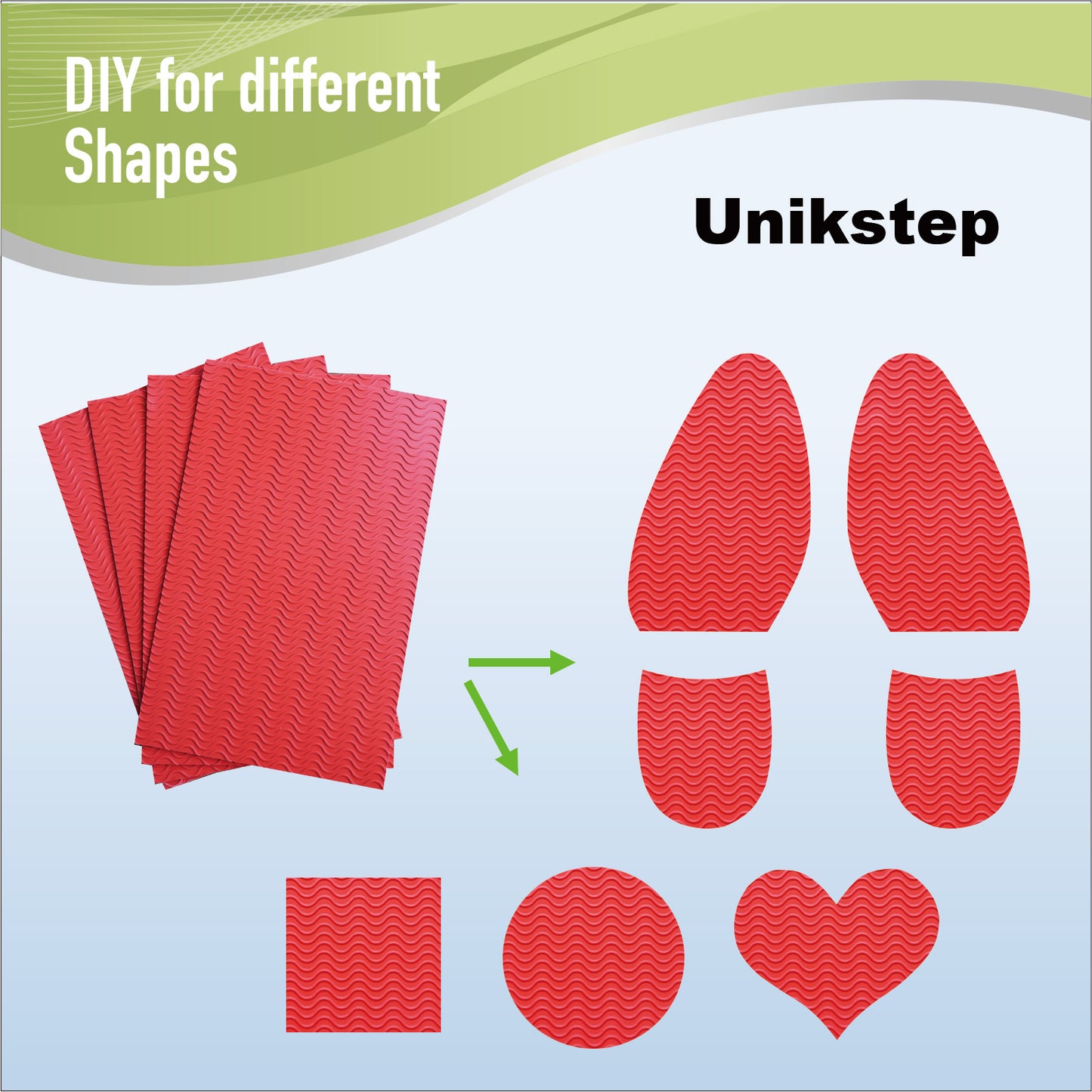 UNIKSTEP 2 Pairs (4 Pieces) Slipper Soles, Shoe Sole Protectors